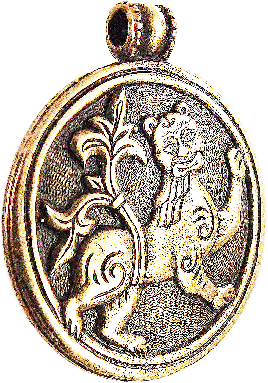 Cast pendant "Mighty lion"