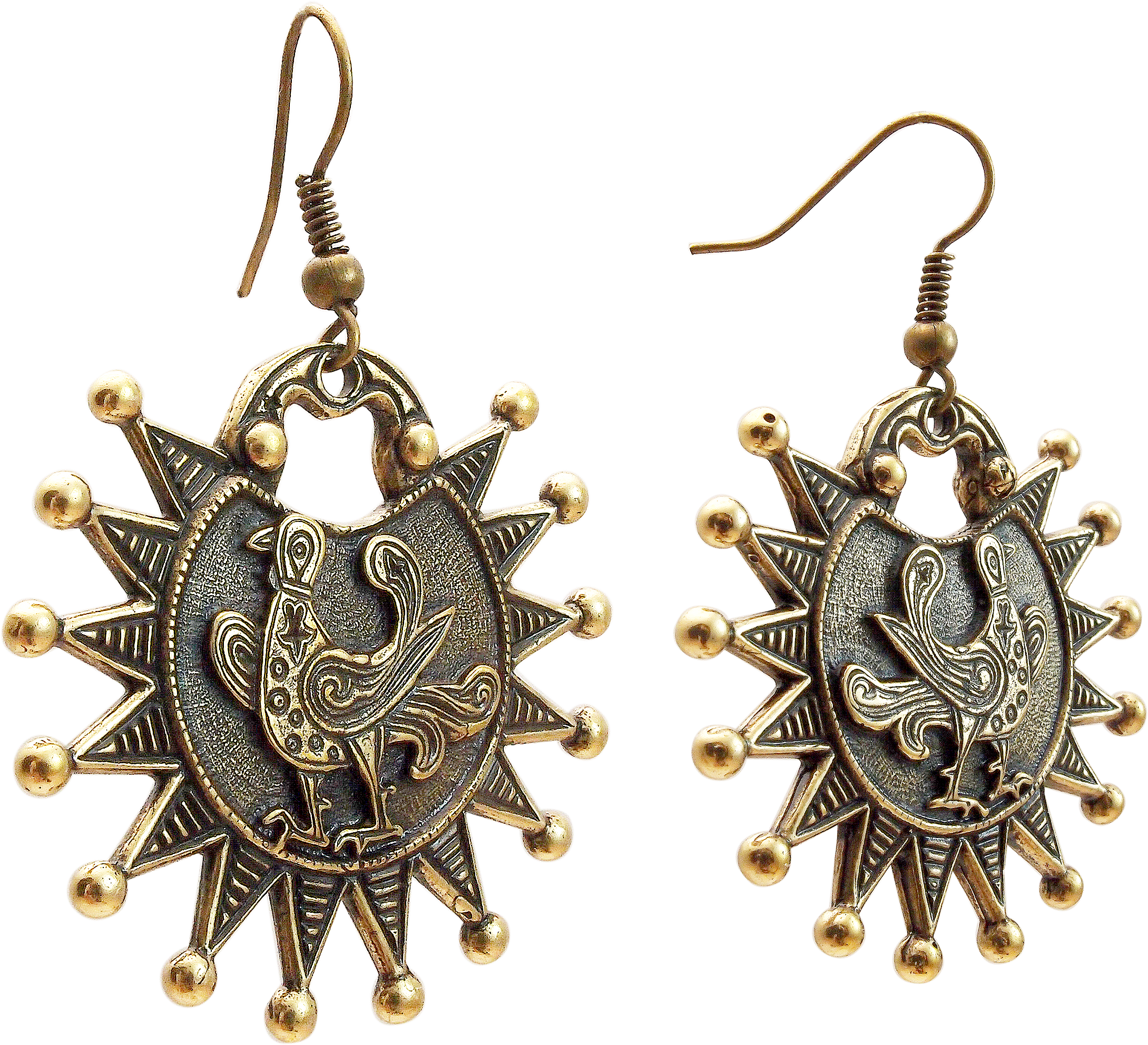 Earrings "Prince-birds"
