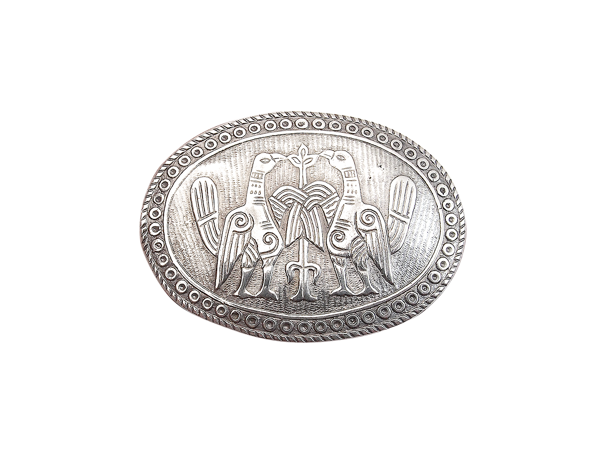 Brooch "Adorable doves"