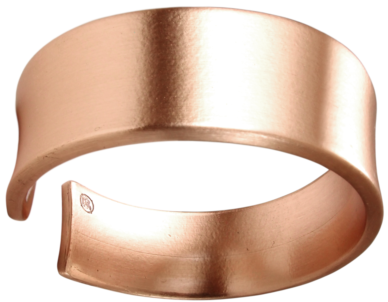 The bracelet is concave. Thickness 3 mm