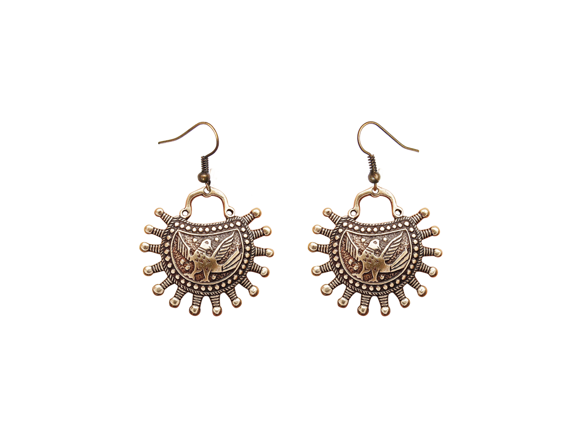 Earrings "Suzdal Falcons"
