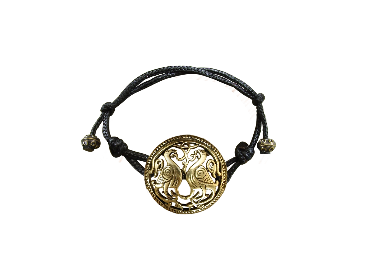 Bracelet-lace "Suzdal pigeons"