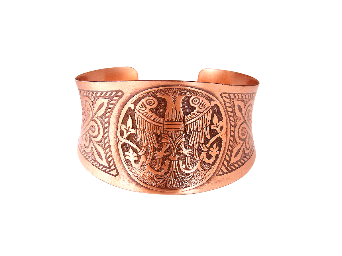 Concave bracelet "Two-headed bird"