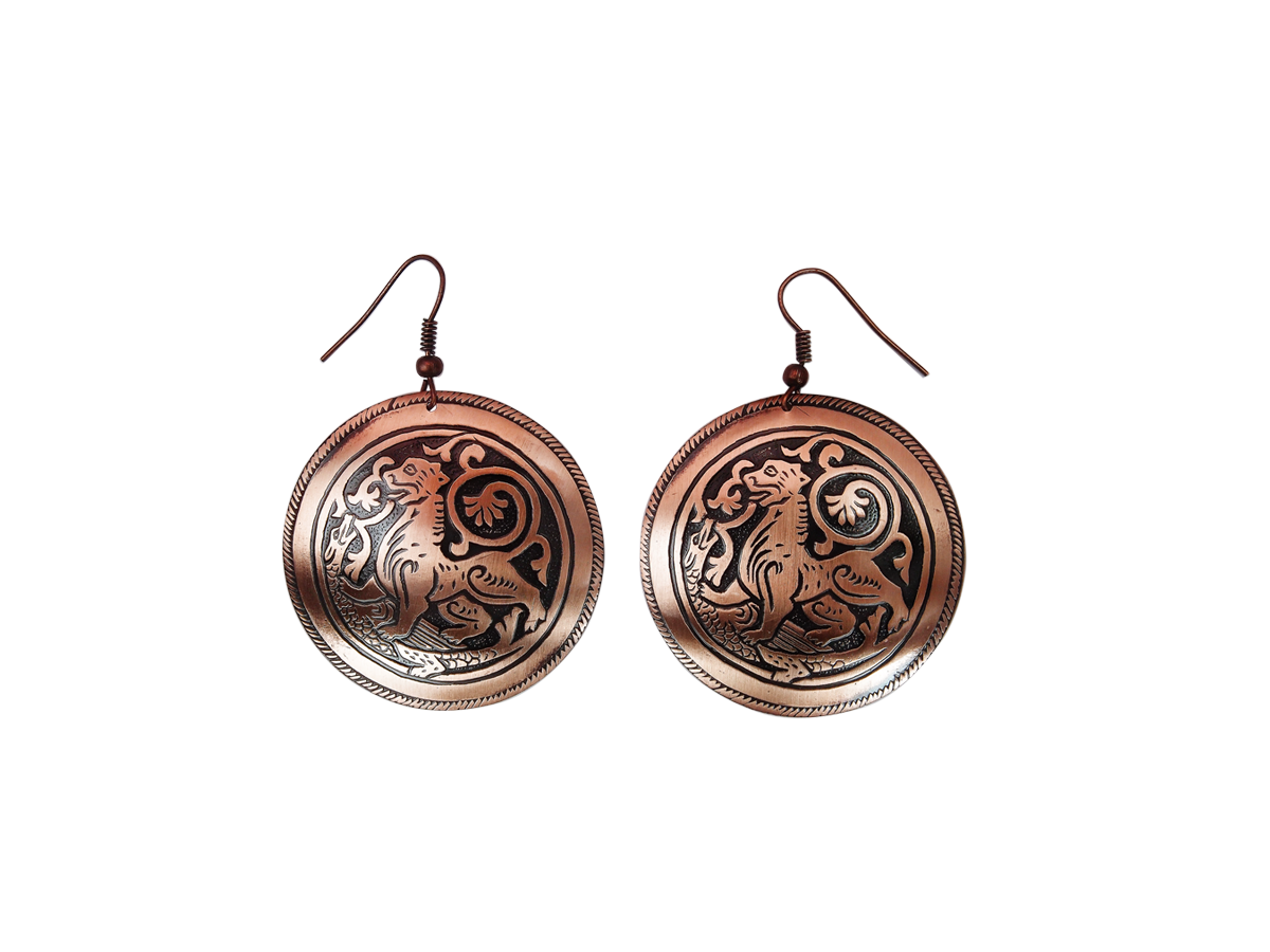 Earrings "Suzdal lion"