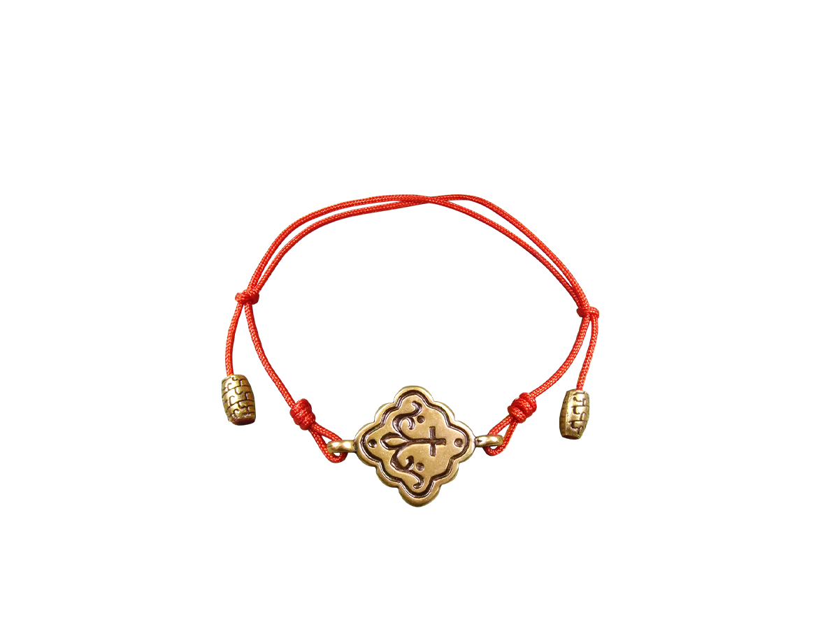 Bracelet-lace "Prosperous cross" No. 2