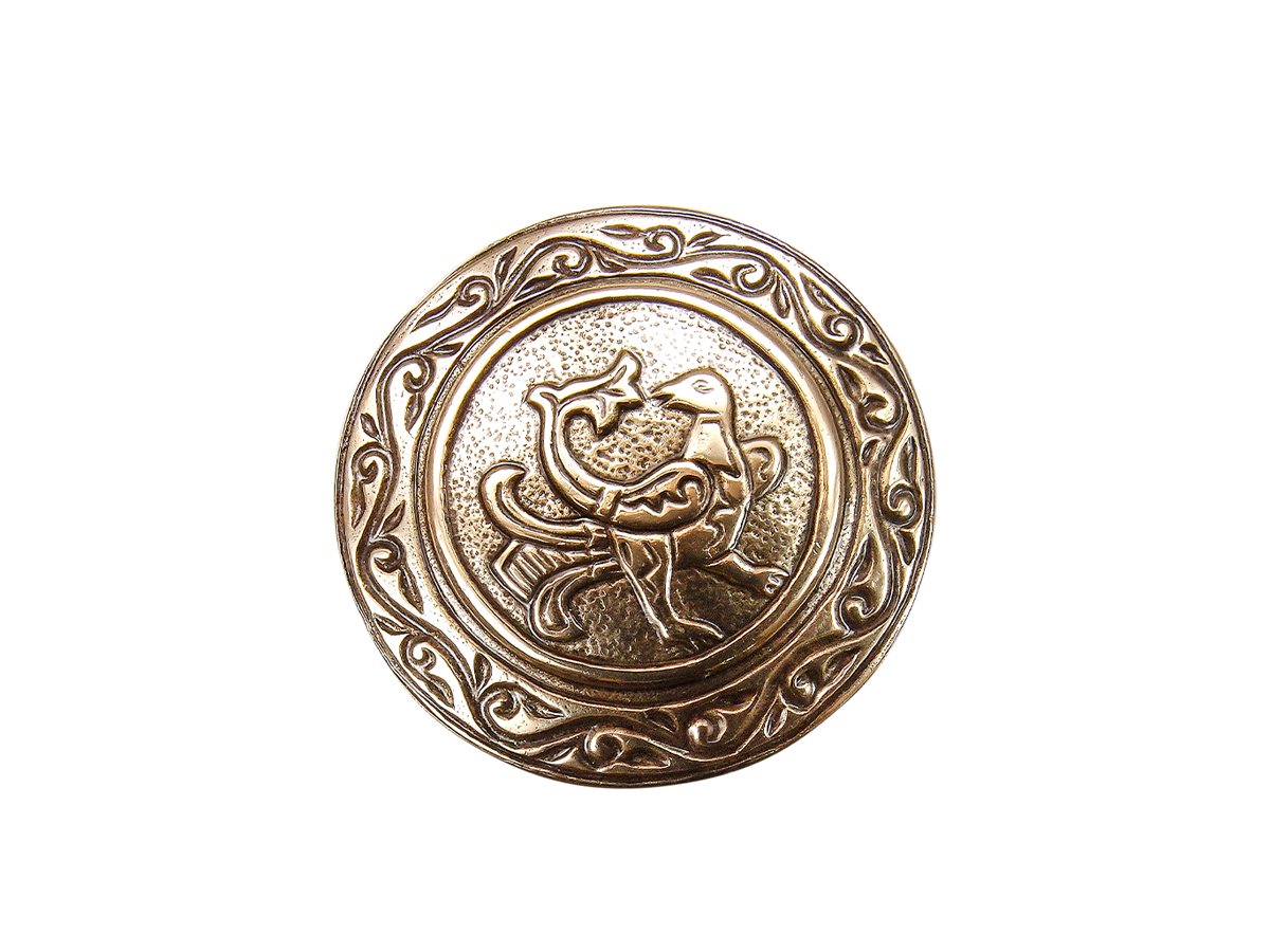 Brooch "Turtle-dove"