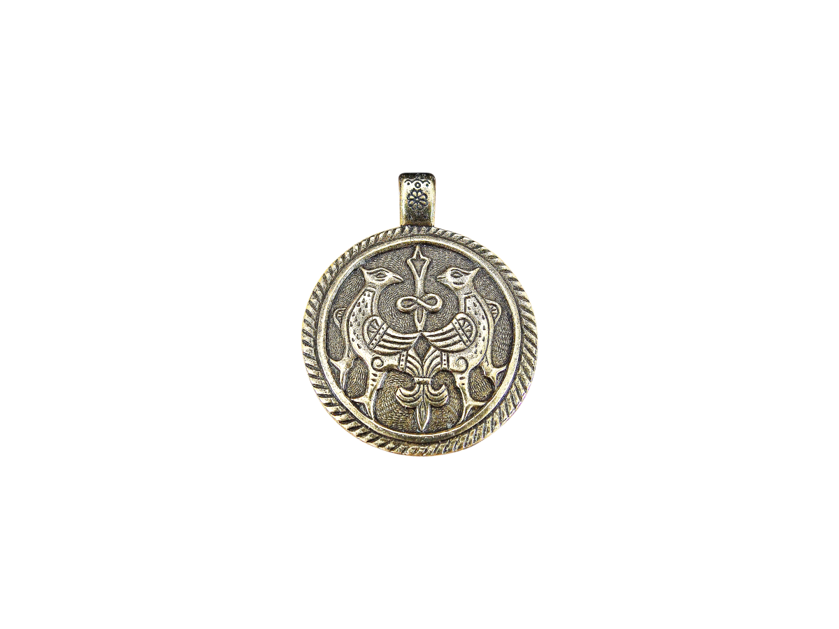 Cast pendant "Terekhovskie birds"