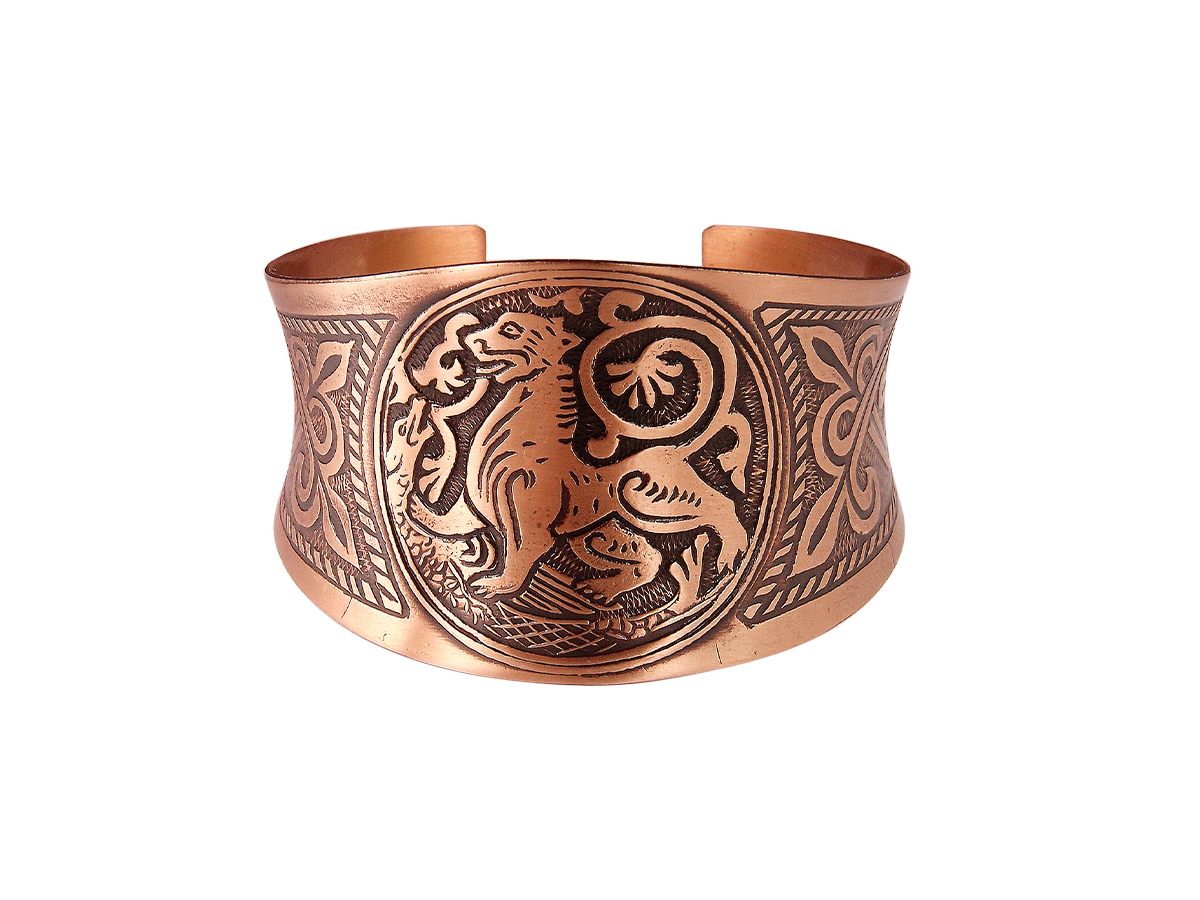 Concave bracelet "Suzdal lion"