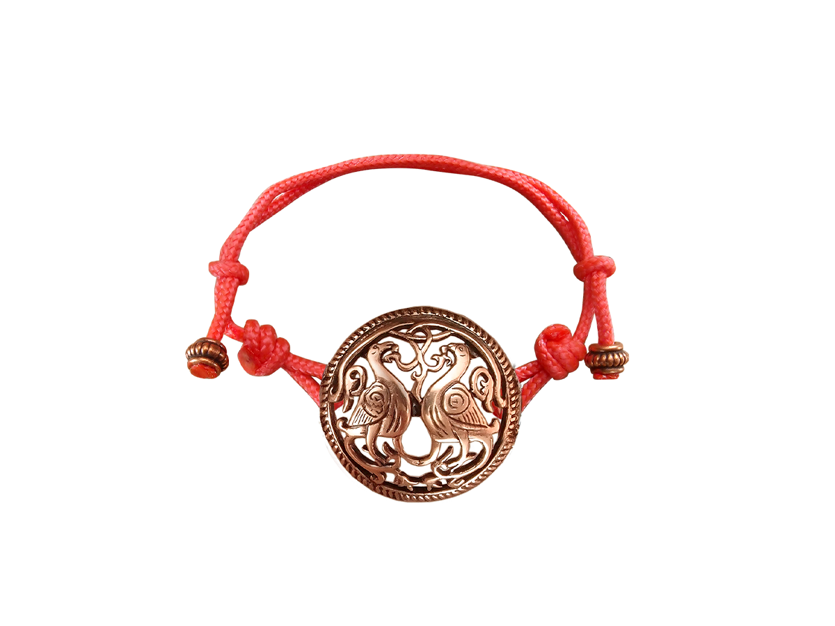 Bracelet-lace "Suzdal pigeons"
