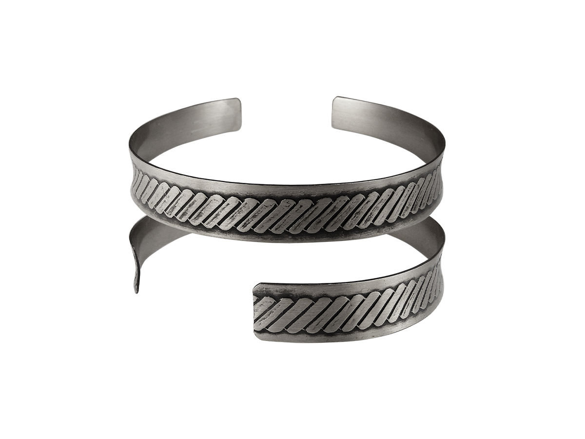 Concave bracelet "Plowed field"