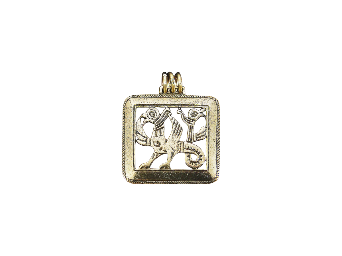 Slotted pendant "Double-headed griffin"
