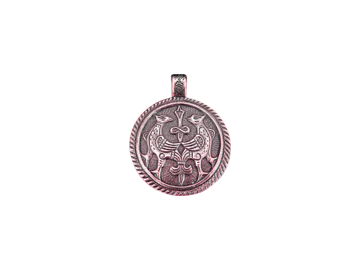 Cast pendant "Terekhovskie birds"