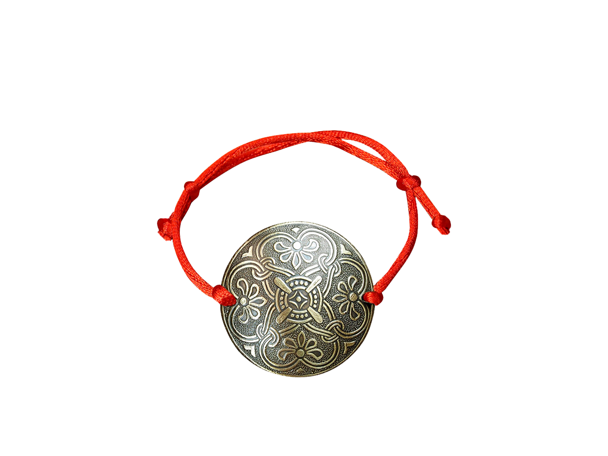 Bracelet-lace "Prosperity". Embossing