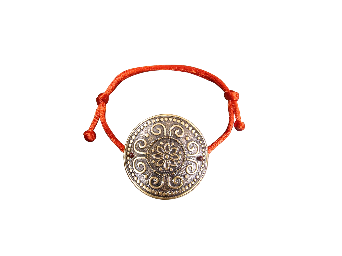 Bracelet-lace "Prosperity". Embossing