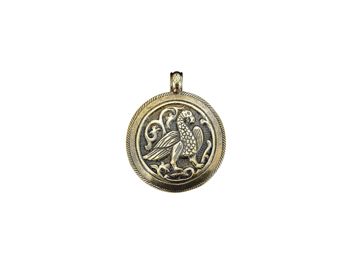 Cast pendant "Suzdal bird"