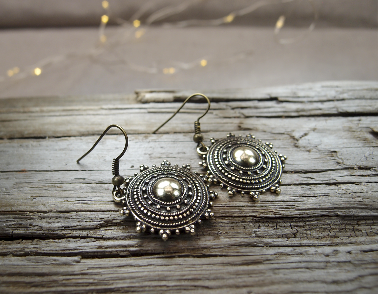 Earrings "Sunseeds"