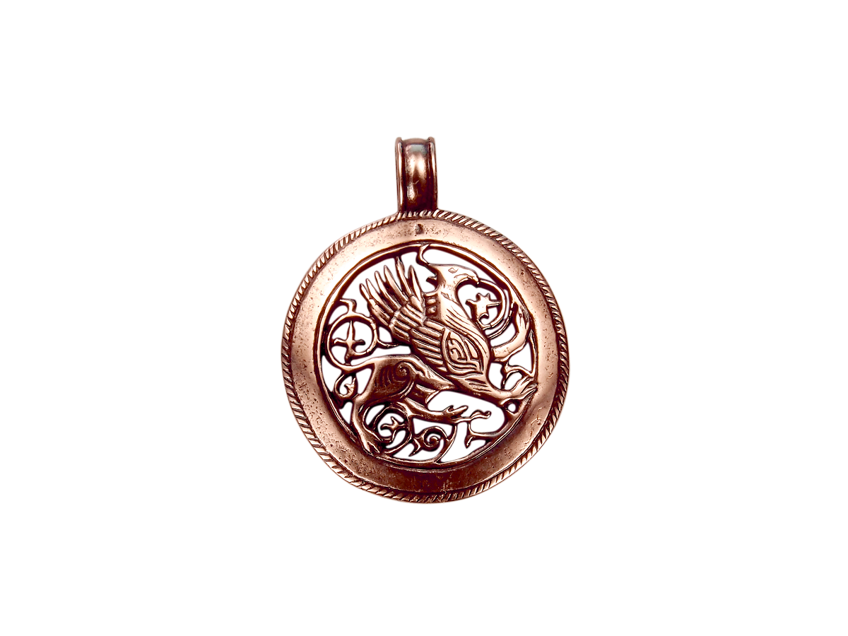 Slotted pendant "Suzdal Griffin"