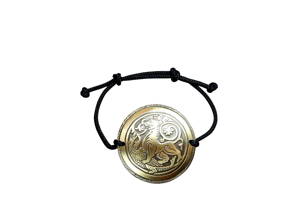 Bracelet-lace "Suzdal lion". Embossing