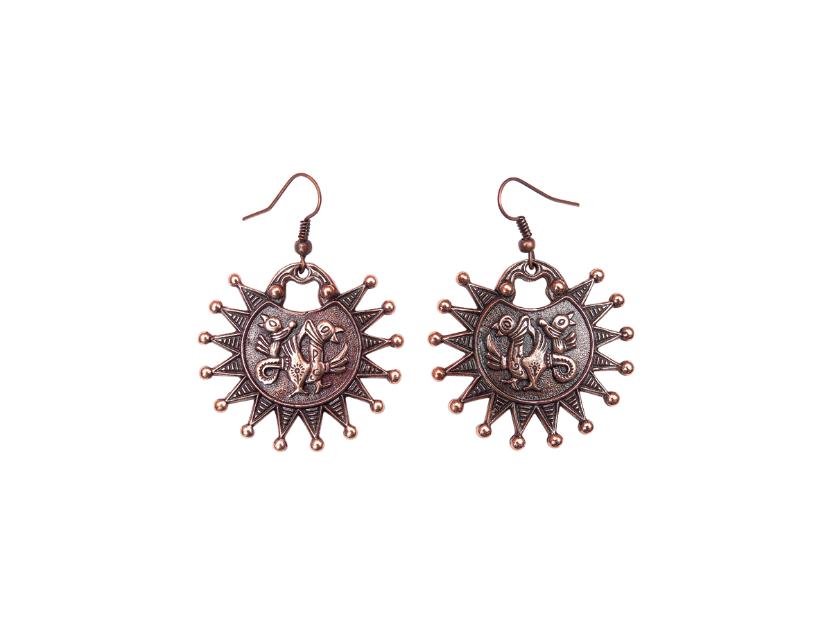 Earrings "Two-headed griffins"