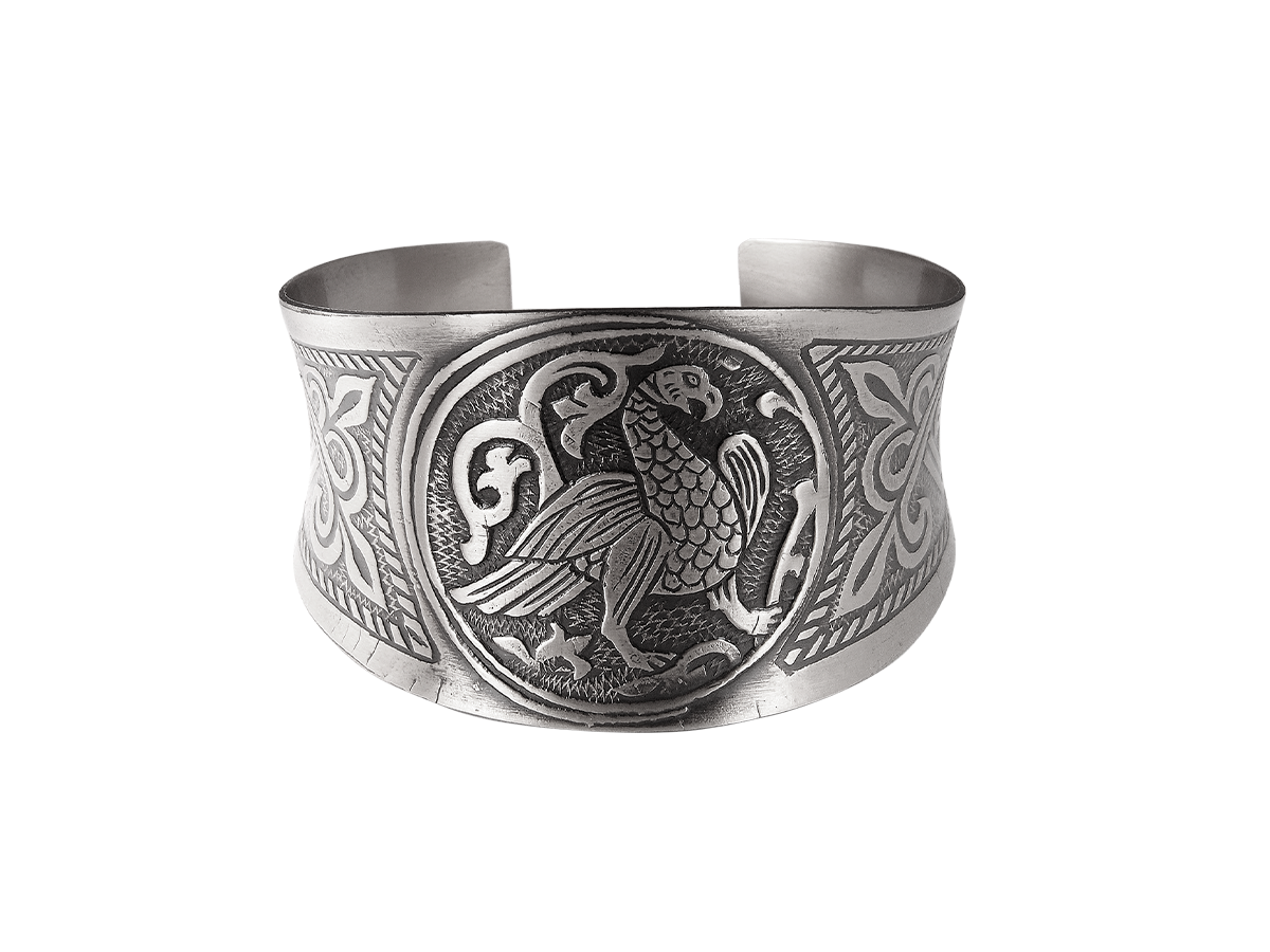 Concave bracelet "Suzdal bird"