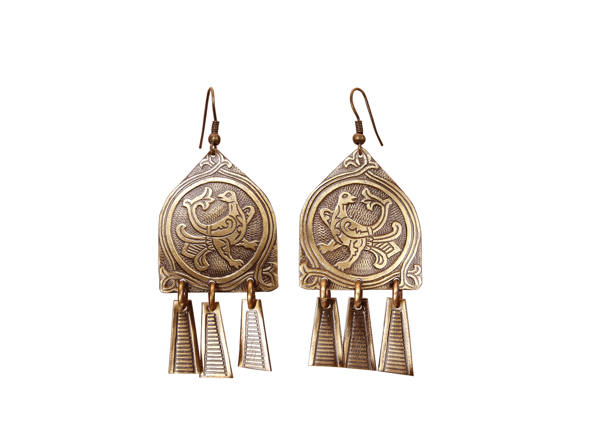 Noisy earrings "Gorlitsa"