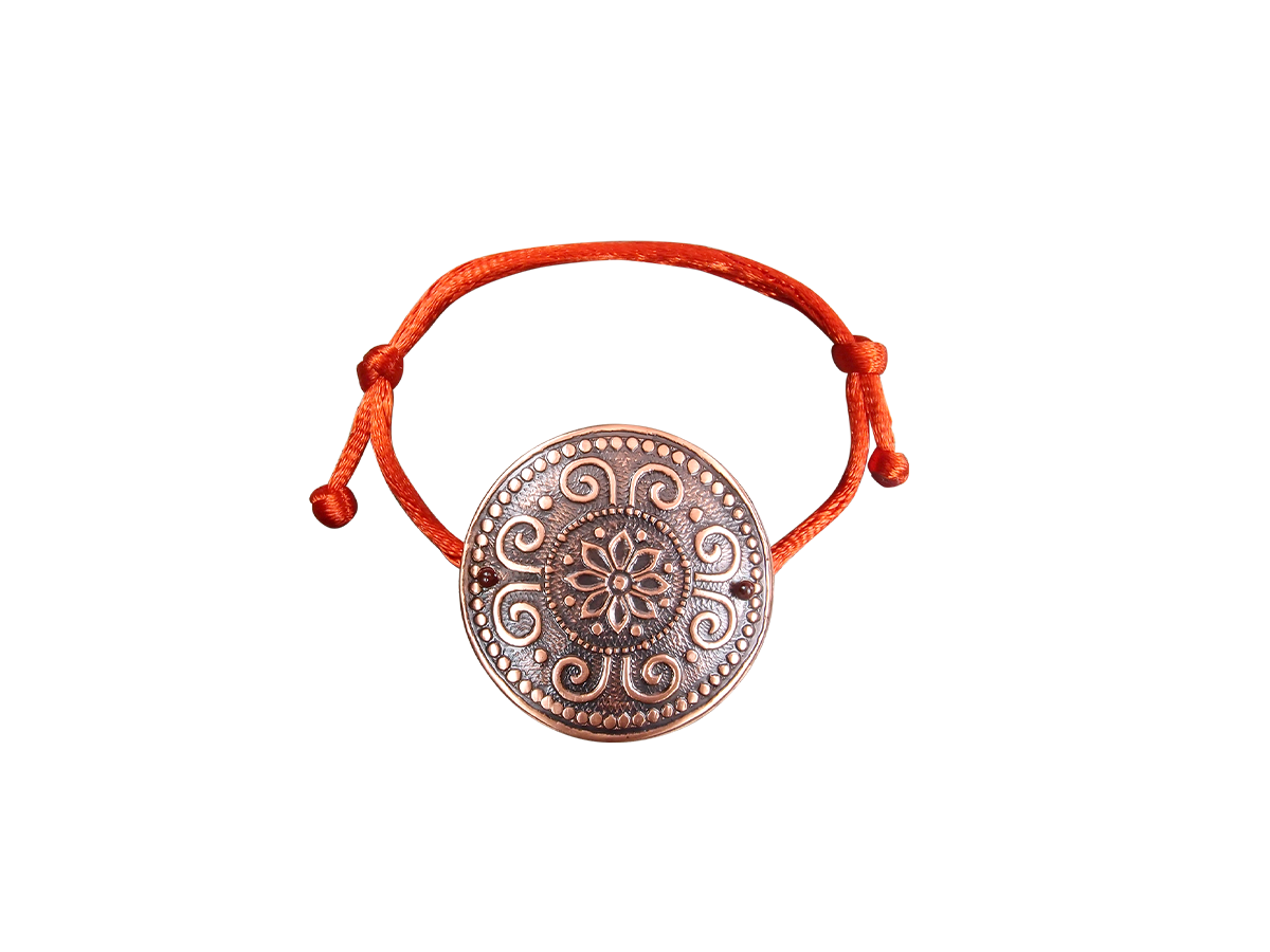 Bracelet-lace "Prosperity". Embossing