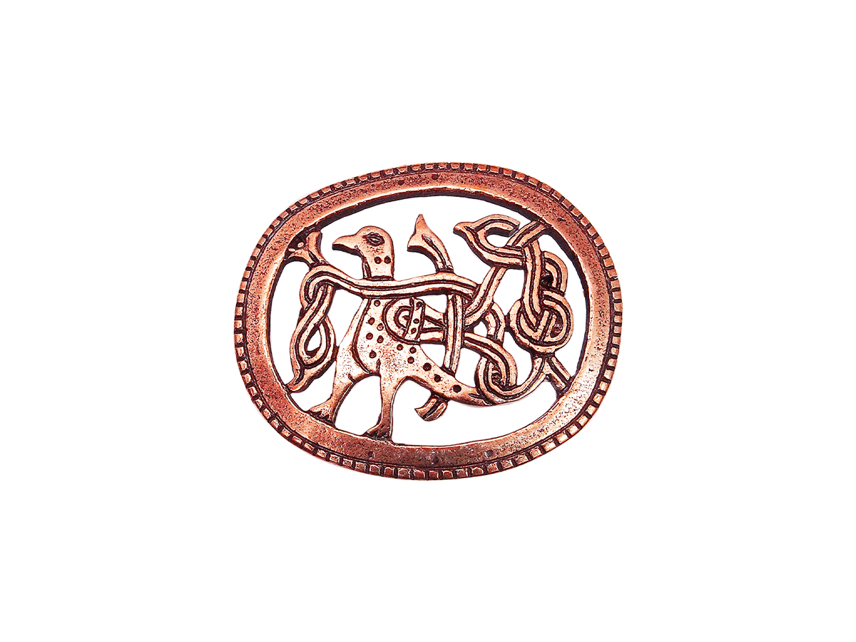 Brooch "Bird with entwined tail"