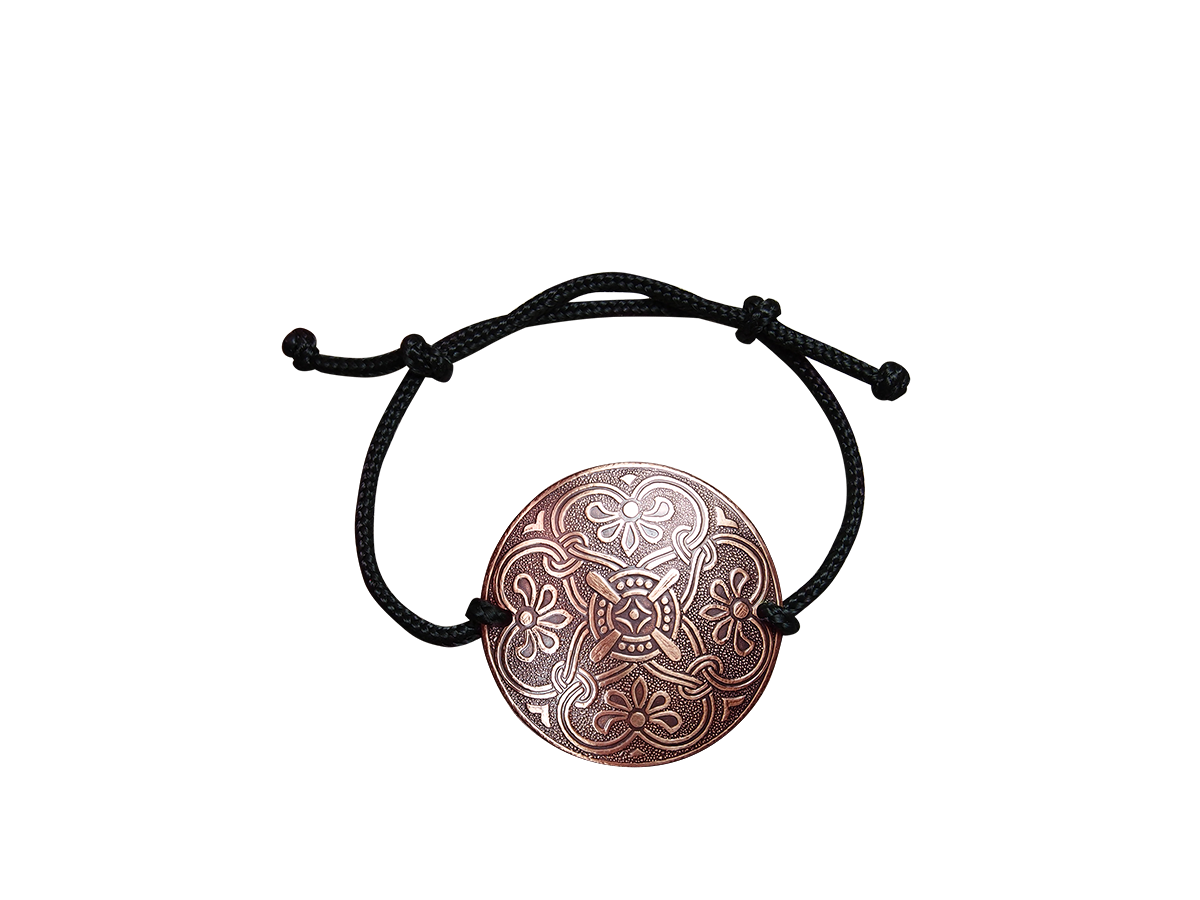 Bracelet-lace "Prosperity". Embossing
