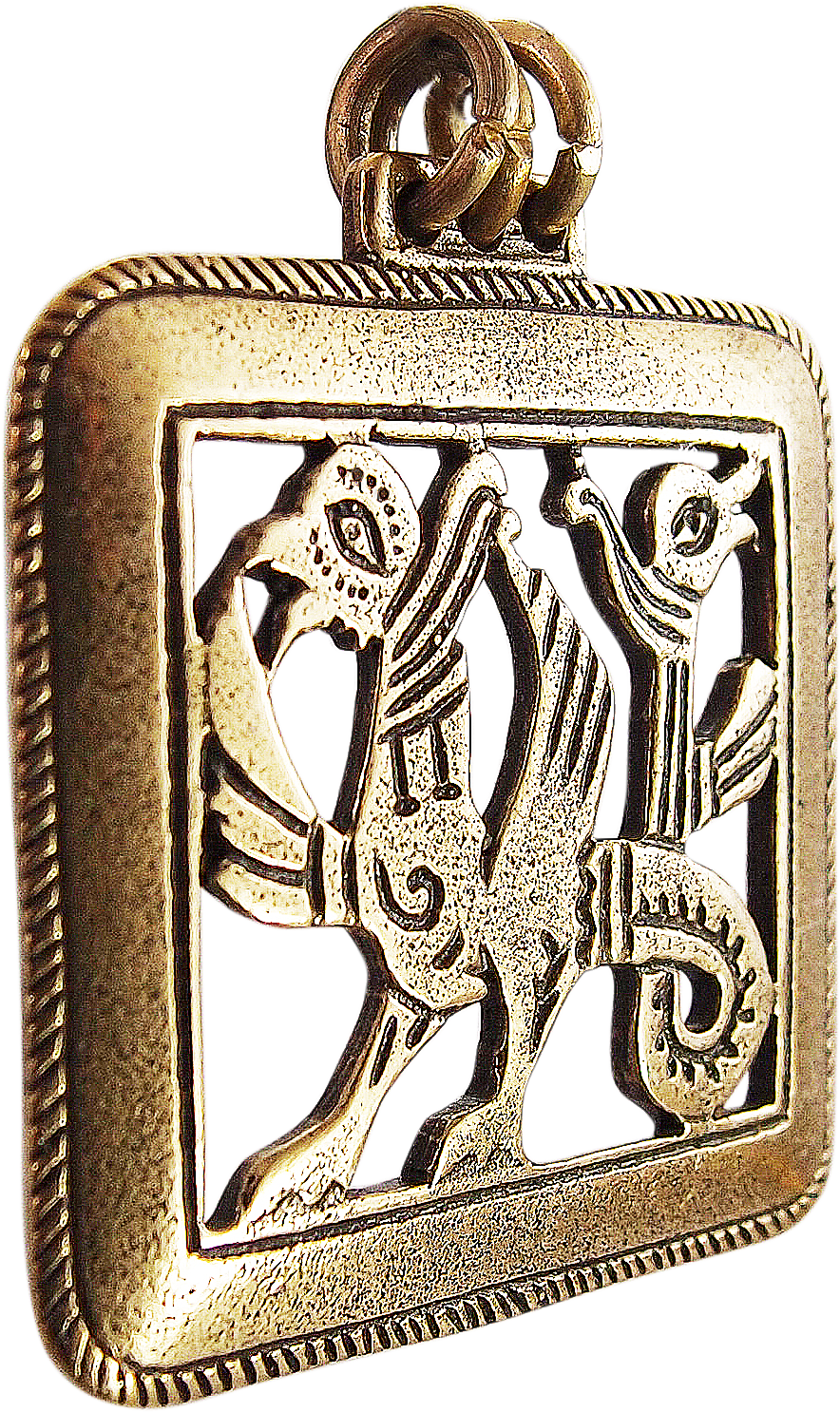 Slotted pendant "Double-headed griffin"