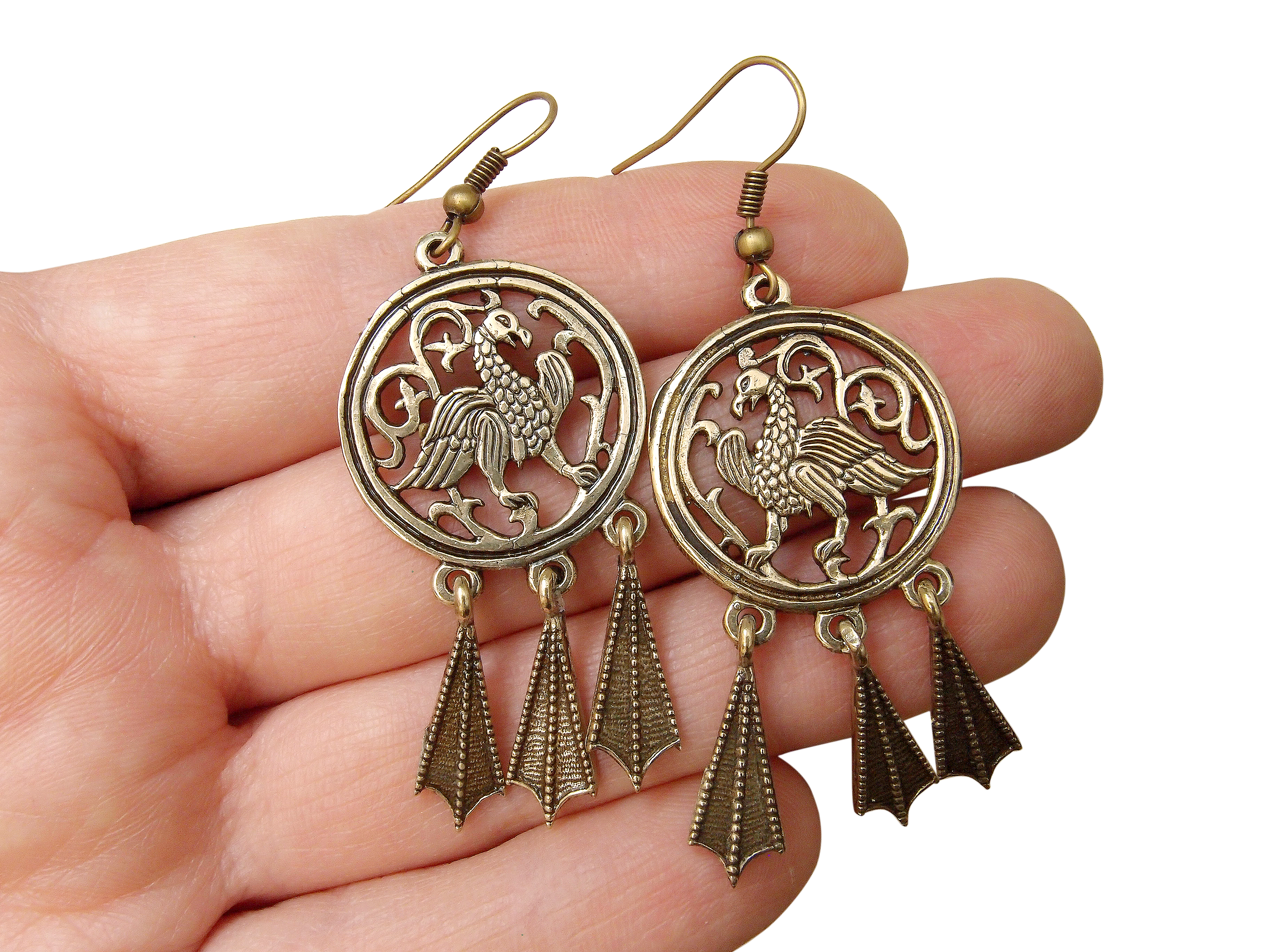 Earrings "Suzdal birds"