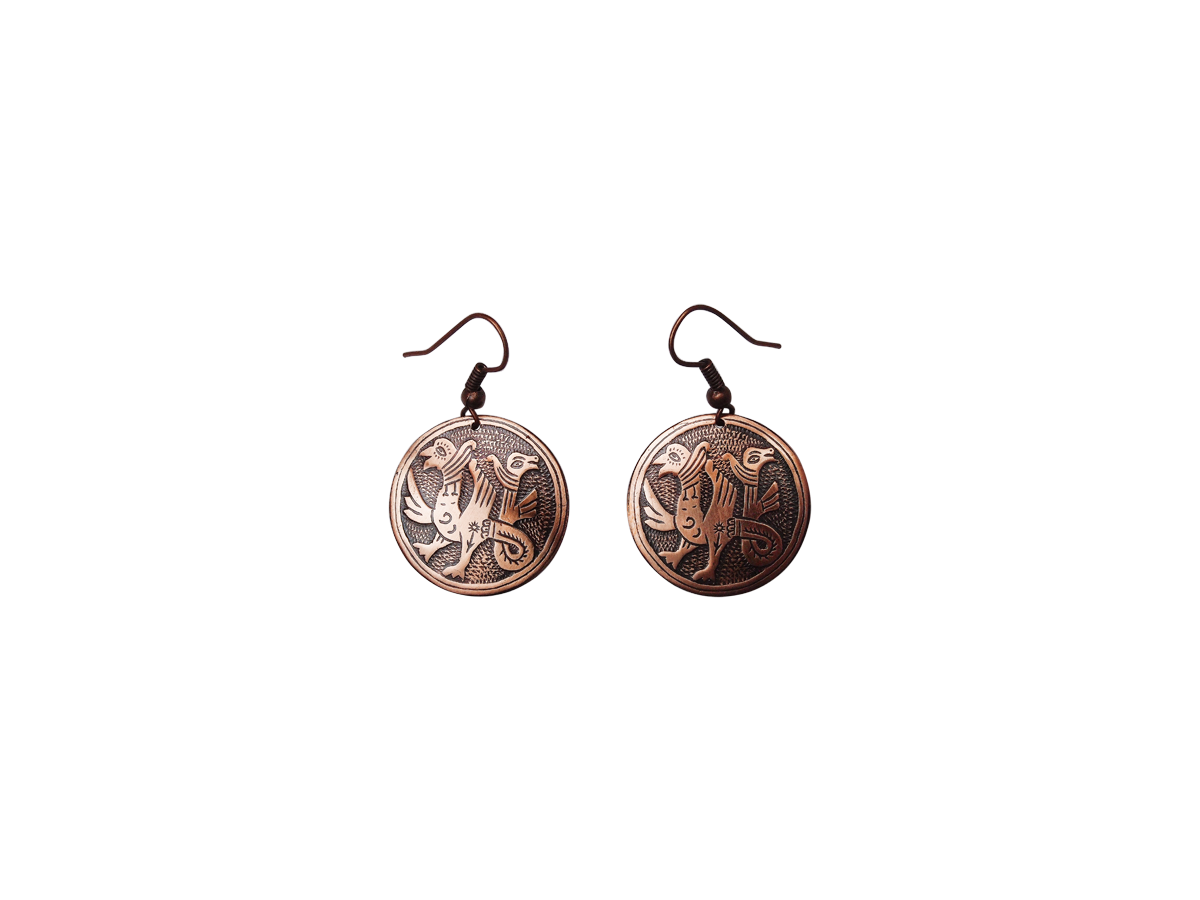 Earrings "Double-headed griffins"