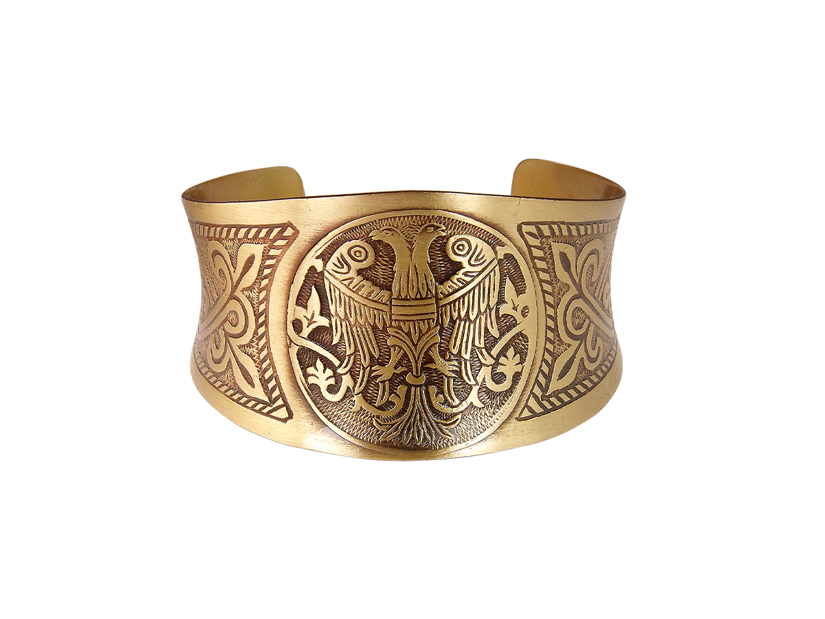 Concave bracelet "Two-headed bird"