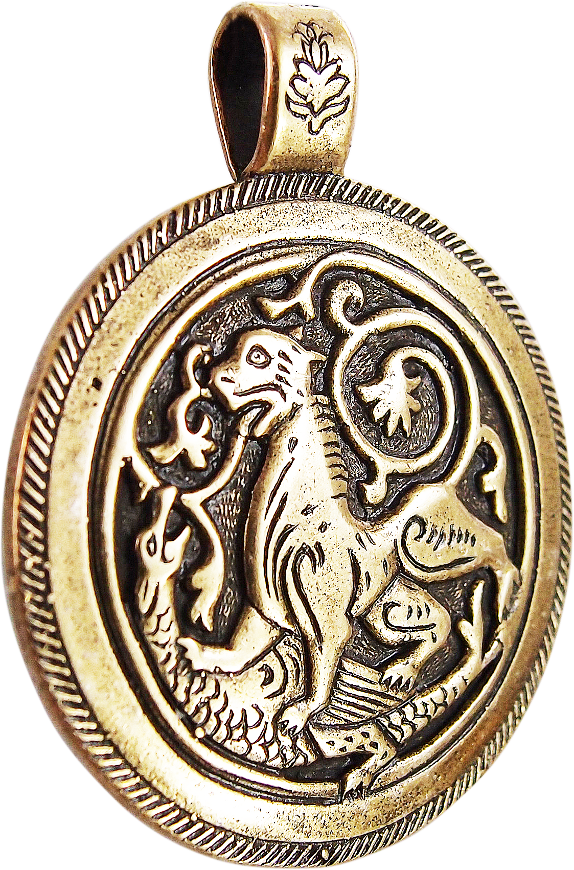 Cast pendant "Suzdal lion"