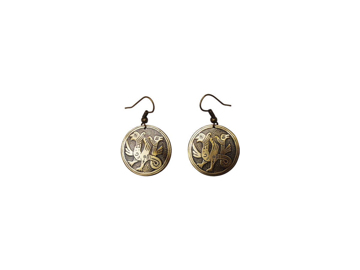 Earrings "Double-headed griffins"