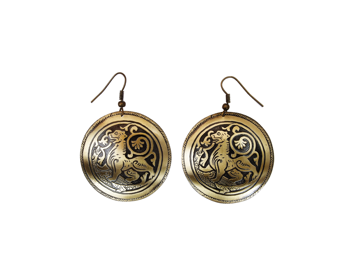 Earrings "Suzdal lion"