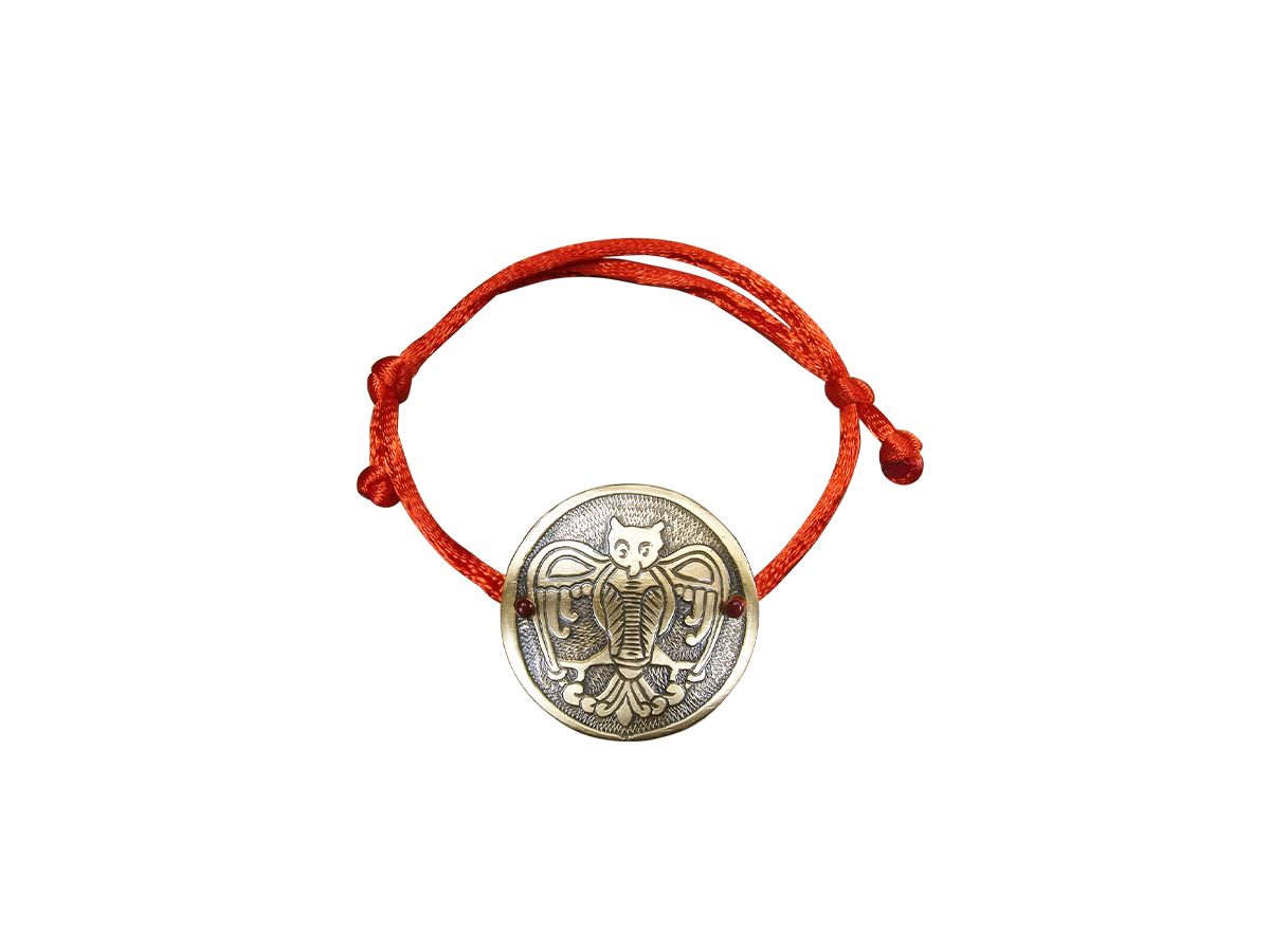 Bracelet-lace "Owl". Embossing