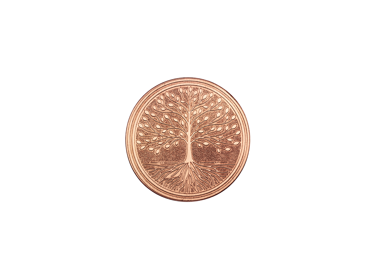 Пятак медный "Дерево жизни"