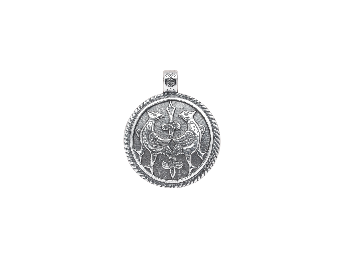 Cast pendant "Terekhovskie birds"